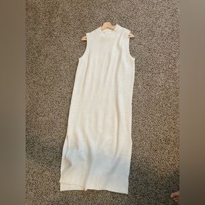 Mango white Midi dress